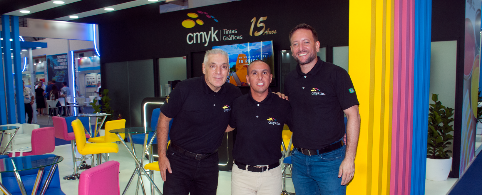 CMYK Tintas na Expoprint 2026 apresentando soluções em tintas de alta performance